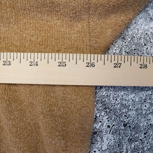 Banana Republic Womens Sweater Xl Cashmere Turtleneck Knit Camel Quiet Luxury - Picture 6 of 14